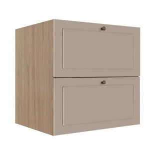 Módulo Balcao 70cm 1 Gaveta 1 Porta Basculante 100% MDF Cozinha Provence Robel Hanover/Fendi Matte
