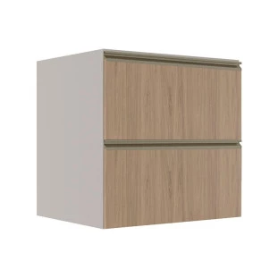 Módulo Balcão 70cm 1 Gaveta 1 Porta Basculante 100% MDF Cozinha Modulada Gold Robel Fendi/Hanover