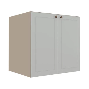 Módulo Balcao 70cm 2 Portas 100% MDF Cozinha Modulada Provence Robel Fendi/Branco Matte