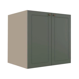 Módulo Balcao 70cm 2 Portas 100% MDF Cozinha Modulada Provence Robel Fendi/Salvia Matte