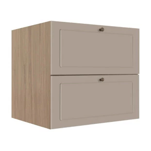 Módulo Balcao 80cm 1 Gaveta 1 Porta Basculante 100% MDF Cozinha Provence Robel Hanover/Fendi Matte