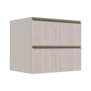 Módulo Balcão 80cm 1 Gaveta 1 Porta Basculante 100% MDF Cozinha Modulada Gold Robel Fendi/Aspen