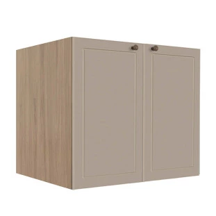 Módulo Balcao 80cm 2 Portas 100% MDF Cozinha Modulada Provence Robel Hanover/Fendi Matte