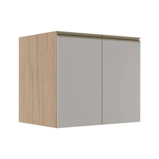 Módulo Balcão 80cm 2 Portas 100% MDF Cozinha Modulada Gold Robel Hanover/Fendi