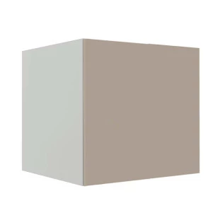 Módulo Balcão 80cm Para Embutir Forno 100% MDF Cozinha Modulada Robel Branco/Fendi Matte