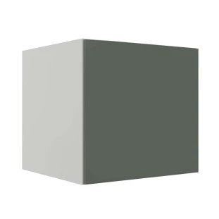 Módulo Balcão 80cm Para Embutir Forno 100% MDF Cozinha Modulada Robel Branco/Salvia Matte