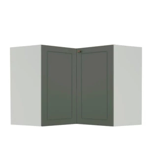 Módulo Balcao de Canto L 94x96cm 100% MDF Cozinha Provence Robel Branco/Salvia Matte