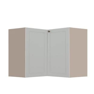 Módulo Balcao de Canto L 94,5 cm 100% MDF Cozinha Provence Robel Fendi/Branco Matte