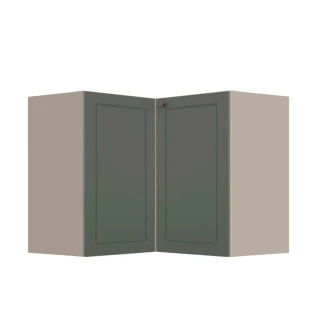 Módulo Balcao de Canto L 94x96cm 100% MDF Cozinha Provence Robel Fendi/Salvia Matte