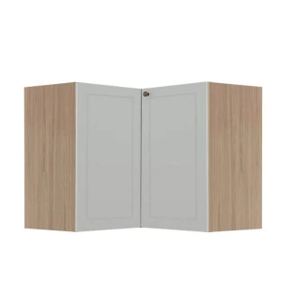 Módulo Balcao de Canto L 94x96cm 100% MDF Cozinha Provence Robel Hanover/Branco Matte
