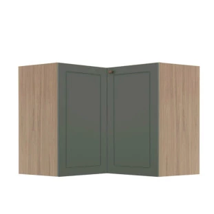 Módulo Balcao de Canto L 94x96cm 100% MDF Cozinha Provence Robel Hanover/Salvia Matte