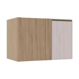 Módulo Balcao De Canto Reto 100cm Direito 100% MDF Cozinha Modulada Gold Robel Hanover/Aspen