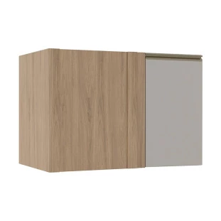 Módulo Balcao De Canto Reto 100cm Direito 100% MDF Cozinha Modulada Gold Robel Hanover/Fendi