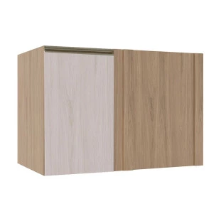 Módulo Balcao De Canto Reto 100cm Esquerdo 100% MDF Cozinha Modulada Gold Robel Hanover/Aspen