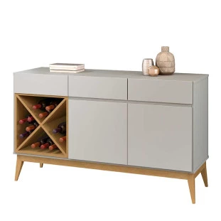 Balcão Buffet Adega Sala Jantar Chandon EDN Fendi/Freijo