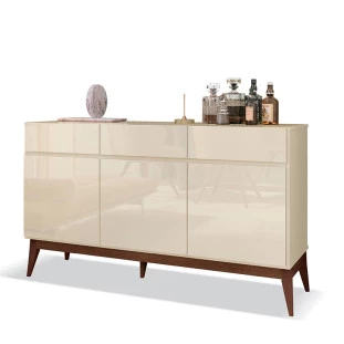 Balcão Buffet Sala Jantar 3P 3G Cannes EDN Off White