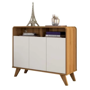 Buffet Balcão 3 Portas Eccos Fabrimoveis Nature/Off White