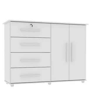Cômoda com Sapateira Jade Mirarack Branco