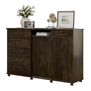 Cômoda Grande Organizadora 176cm Max New Lukaliam Noce