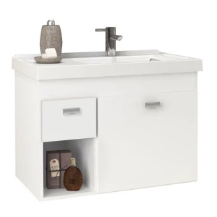 Gabinete Para Banheiro Madeira Camélia 60 Cozimax Branco