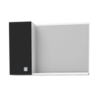 Espelho Para Banheiro Madeira Moara 60 Cozimax Branco/Preto