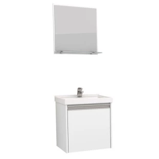 Conjunto Para Banheiro Madeira Rubi 40 Cozimax Branco
