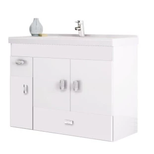 Gabinete Para Banheiro Madeira Orquídea 80 Cozimax Branco