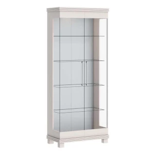 Cristaleira Moderna de Vidro com LED 72x175 Cristal Imcal Off White