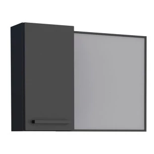 Espelho Para Banheiro Aço Romã 60 Cozimax Preto