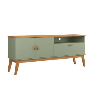 Rack Sala Quarto 160cm Para TV 60 Sirius 1.6 Patrimar Alecrim/Cinamomo