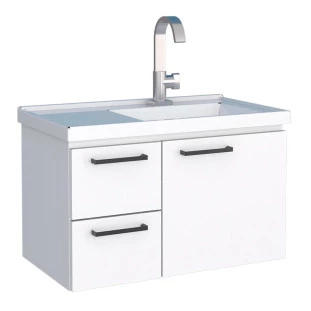 Gabinete Para Banheiro Aço Romã 60 Cozimax Branco