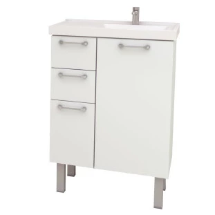 Gabinete Para Banheiro Aço Cereja 60 Cozimax Branco
