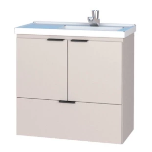 Gabinete Para Banheiro Madeira Lis 60 Com Lavatório Cozimax Nude