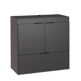 Gabinete Para Banheiro Madeira Lis 60 Sem Cuba Cozimax Preto