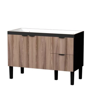 Gabinete Para Pia de Cozinha 120cm Madeira Colibri Cozimax Preto/Tamarindo