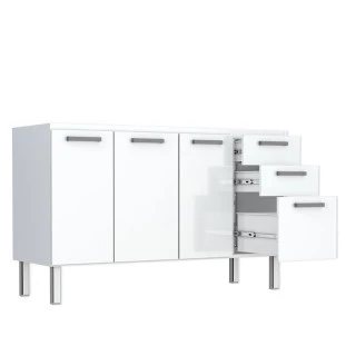 Gabinete de Pia 140 Eros Flat 3G Cozimax Branco