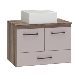 Gabinete Para Banheiro Hibisco Com Cuba Fit Cozimax Tamarindo/Nude