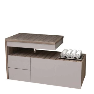Gabinete Banheiro com Extensor Sem Cuba Aimoré Cozimax Nudi/Tamarindo