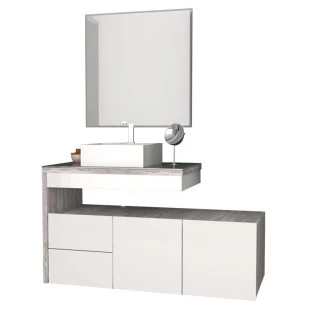 Conjunto Para Banheiro 4 Peças Aimoré Cozimax Branco/Calcare