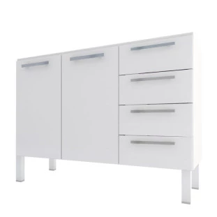 Gabinete de Pia 120 Vênus Flat 4G Cozimax Branco
