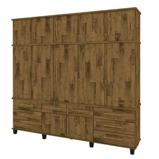 Guarda Roupa 5 Portas Diamante 2.4 Fabrimoveis Madeirado
