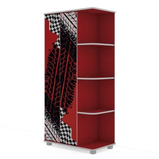 Guarda Roupa Infantil Menino 2 Portas Cross Gelius Vermelho