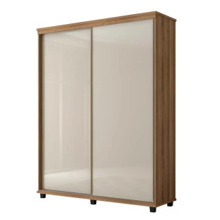 Guarda Roupa 2 Portas Correr 1.8 Versátil Fabrimoveis Freijo/Off White