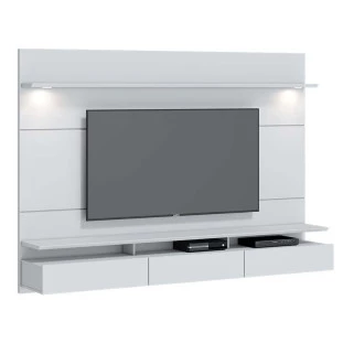 Home Suspenso Sala Para TV 75 Polegadas 218x164 Decore 2.2 Imcal Branco