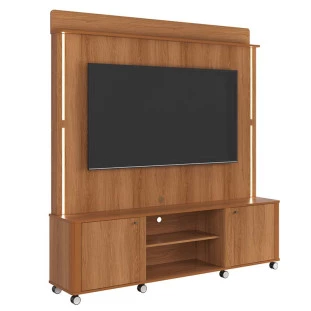 Estante Home Rack Painel Para TV 75 Pol 183cm Florença Lukaliam Jequitiba