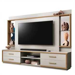 Home Para Sala 2.4m TV 75 Pol Movie EAX Móveis Fendi/Freijo