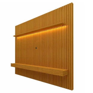Home Ripado Para TV 85 Polegadas Com LED 230x250 Nobre Gelius Naturale