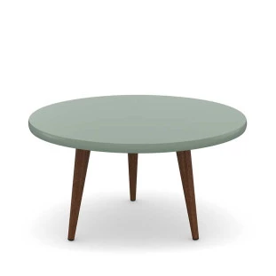 Mesa de Centro Retrô Pés Palito Legs Patrimar Verde Bellagio