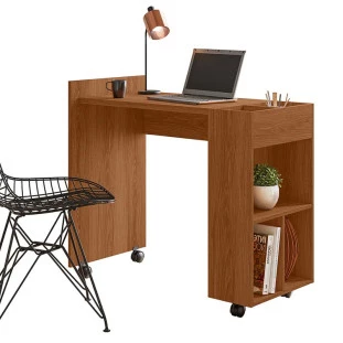Mesa Pequena Para Escritório Estudos 94cm Alessa M2 Lukaliam Jequitiba