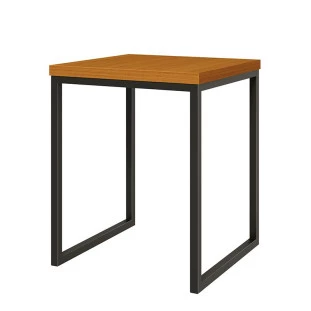 Mesa Lateral Para Sala 40x40 Iron EAX Móveis Cedro 